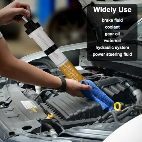 Flintronic Oil Suction Syringe 500 CC, Liquid Extractor Pump, Car Oil Extractor with Non-Slip Sleeve, Manual Acei-te Pump, for Extracting and Injection Acei-te and Liquids
