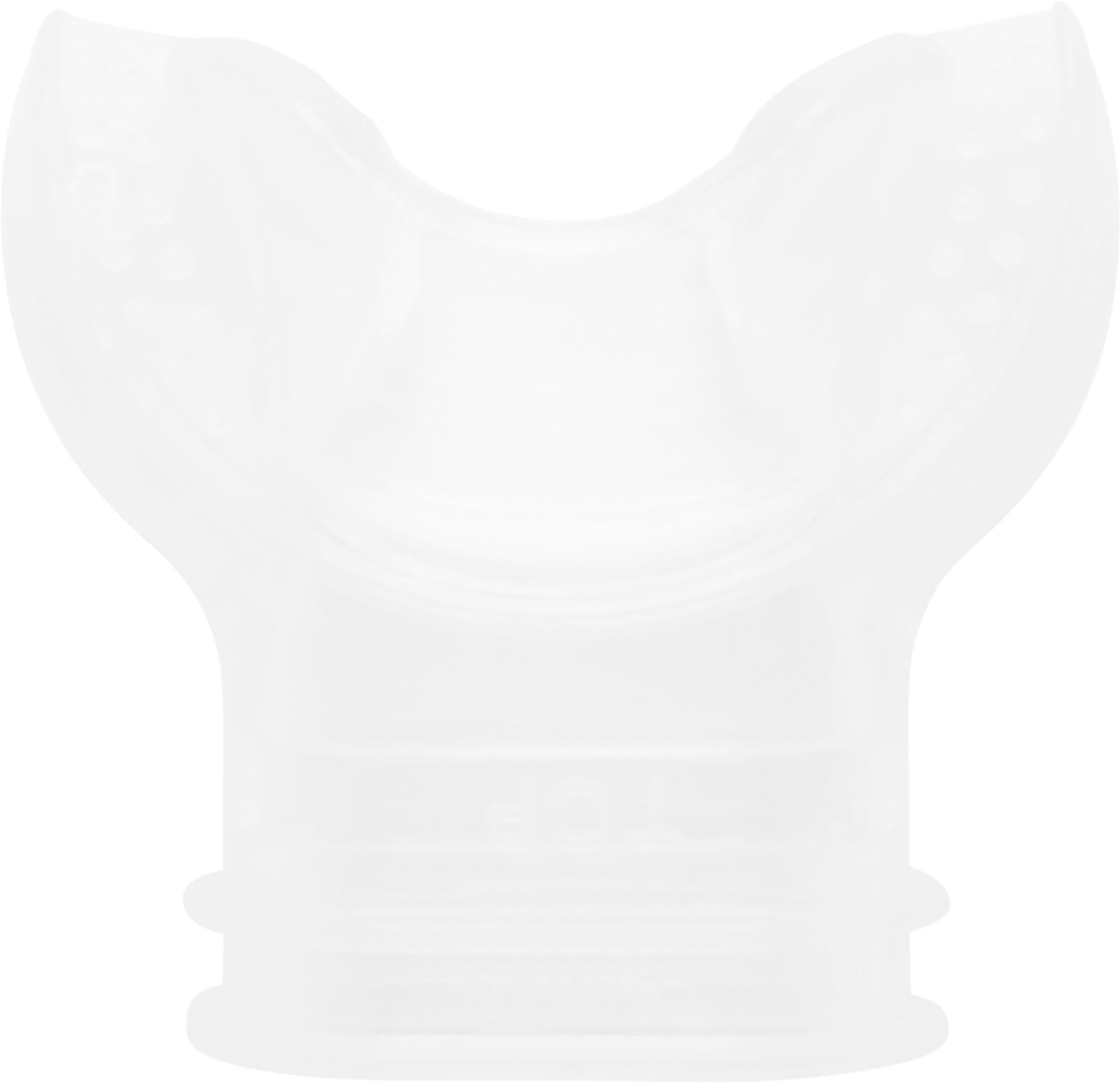 Cressi Silicone Mouthpiece Comfobite Standard Clear - Pure Hypoallergenic Silicone Confobite Orthodontic Mouthpiece for Scuba Regulator, Transparent, One Size, Unisex