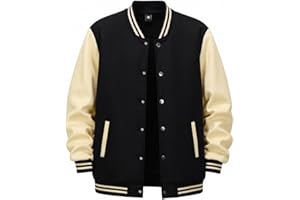 Men's Autumn/Winter Long-Sleeved Pocket Jacket Baseball Jacket Classic Color Block Fashion Casual Outdoor Sports Top