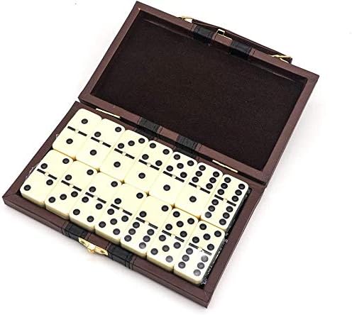 EUROXANTY Dominoes Game, Black Case, 20 x 14 cm