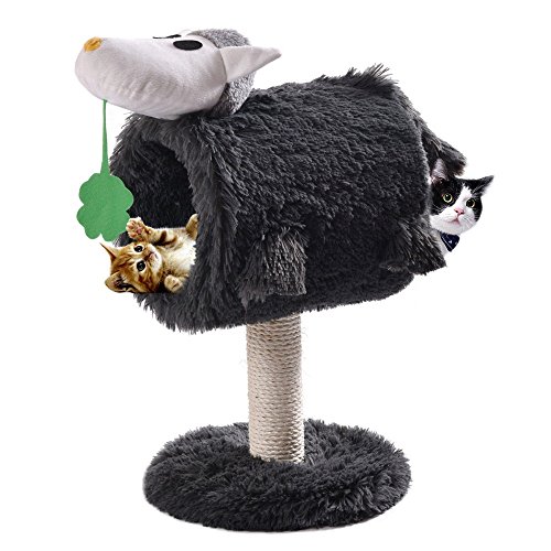 Cat Tree Post Condo Scratcher Furniture Play House Pet Bed Kitten Toy