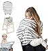 Nursing Cover for Breastfeeding - Baby Car Seat Cover - Stroller, Shopping Cart, High Chair, Carseat Covers | Baby Gift for Boys and Girls | Multi-Use Nursing Scarf with Bonus Pouch