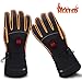 GLOBAL VASION Electric Heated Gloves with Rechargeable Batteries Gloves Waterproof Thermal Gloves Touchscreen for Skiing Walking Hiking Climbing Driving Cold Weather Gloves