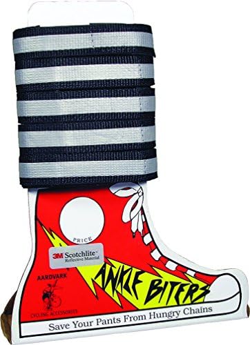 Aardvark Reflective Leg Band Black, Card of 25