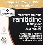 Member's Mark Ranitidine 150mg Acid Reducer, 95 tablets (Pack of 2)