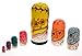 Moonmo 7pcs Beautiful Handmade Wooden Russia Nesting Dolls Gift Russian Nesting Wishing Dolls Cute Dog Matryoshka Traditional.