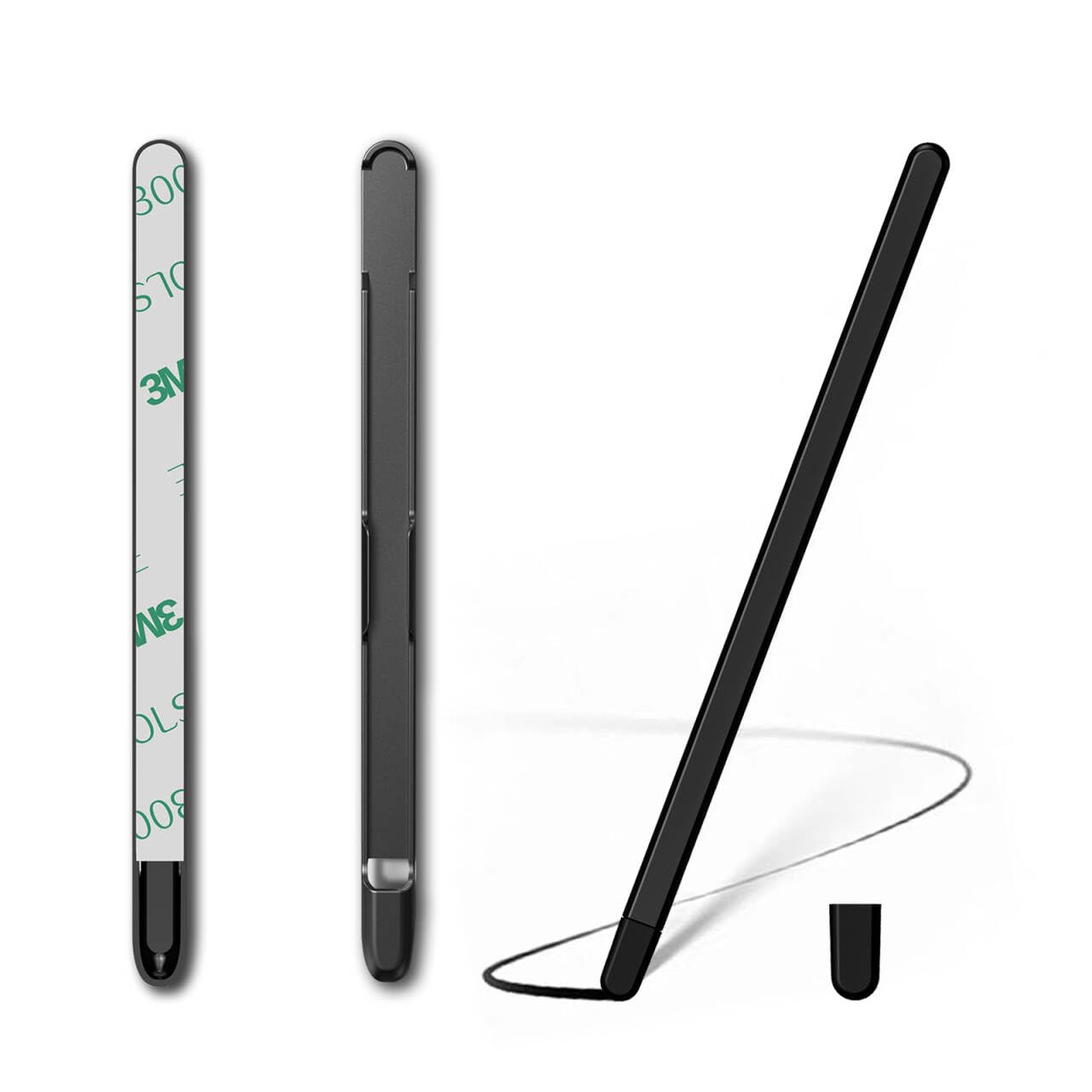 Photo 1 of liuziyi for Samsung Galaxy Z Fold 7 Slim Stylus with Soft Nib, Work for Both Out and Inner Screen, Include Detachable Capacitance Pen Holder with Double Side Strong Adhesive to Stick on case, Black