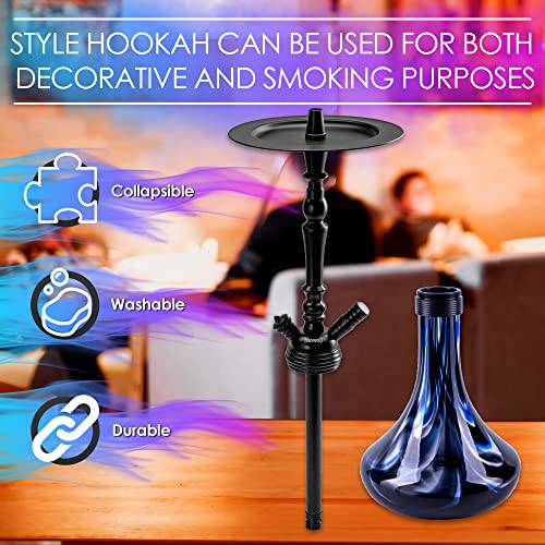 Premium Hookah Set 26" Best Original Aluminum Hookah Kit with Stable