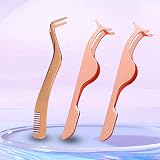 KAIFANGYA 2-Piece 2-in-1 Lash Tweezers Strip Lashes Eyelash Applicator Tool view 5