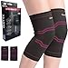 gonicc Professional Compression Knee Sleeve Pair(2 Pcs, Rose, Small), Breathable, Braces and Supports Knee for Pain Relief, Meniscus Tear, Arthritis, Injury, Running, Joint Pain.