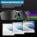 SAFWUTI Men's Polarized Sunglasses, Unbreakable Sports Polarized Sunglasses Driver Glasses Unbreakable Frame for Driving Cycling Running Fishing Golf - Metal Frame Al-Mg Glasses (Gunmetal)