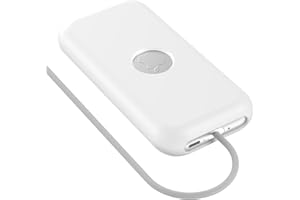 QUVFHE Compatible with Apple Vision Pro Battery Case,Silicone Apple VR Vision Pro Battery Protective Case Cover,Anti-Scratch,Fall-Proof and Soft Case for Apple Vision Pro Battery Accessories(White)