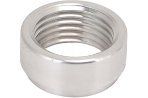Pissente 1/2 NPT Welding Nut 1/2 Inch NPT Threaded Plug 1/2 NPT Welding Adapter Electro Galvanized High Strength Iron Materia