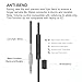 On Ear Headphones with Mic, Vogek Lightweight Portable Fold-Flat Stereo Bass Headphones with Volume Control, 1.5M Tangle Free Cord and Microphone-Black