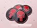 4pcs 56.5mm Skull Logo Car Hubcaps Wheel Sticker Covers Rims Emblem Center Cap Car Styling For Audi