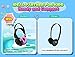 XTRONS® IR Wireless Dual Channels Infrared Stereo Cordless Headphones 2 Channels for Children with Built-in IR Transmitter