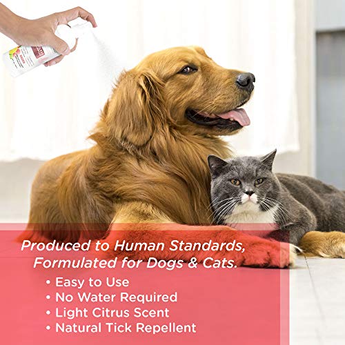 Lillian Ruff Waterless NoRinse Dog Dry Shampoo Spray with Hydrating