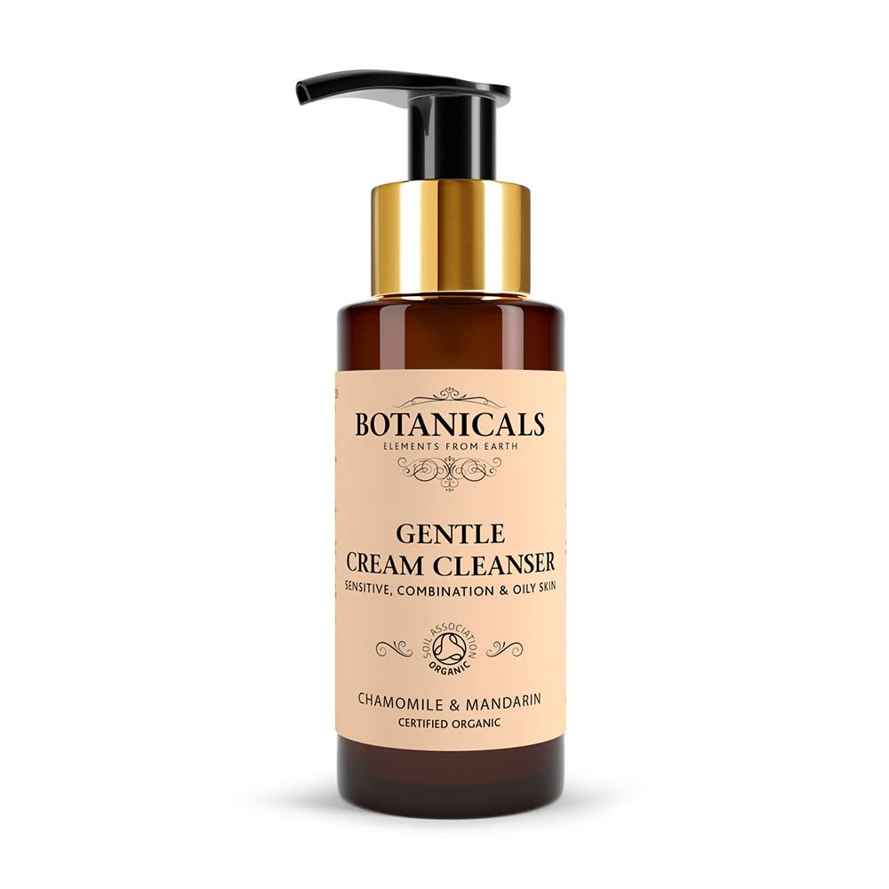 Gentle Cream Cleanser - 3 in 1 Cleansing, Balancing and Moisturising Makeup Remover, Natural, Vegan & Certified Organic, Mandarin & Chamomile 100ml