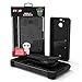 ZIZO Bolt Series HTC Bolt with [Screen Protector] Kickstand [Military Grade Drop Tested] Holster Belt Clip (Black/Black)