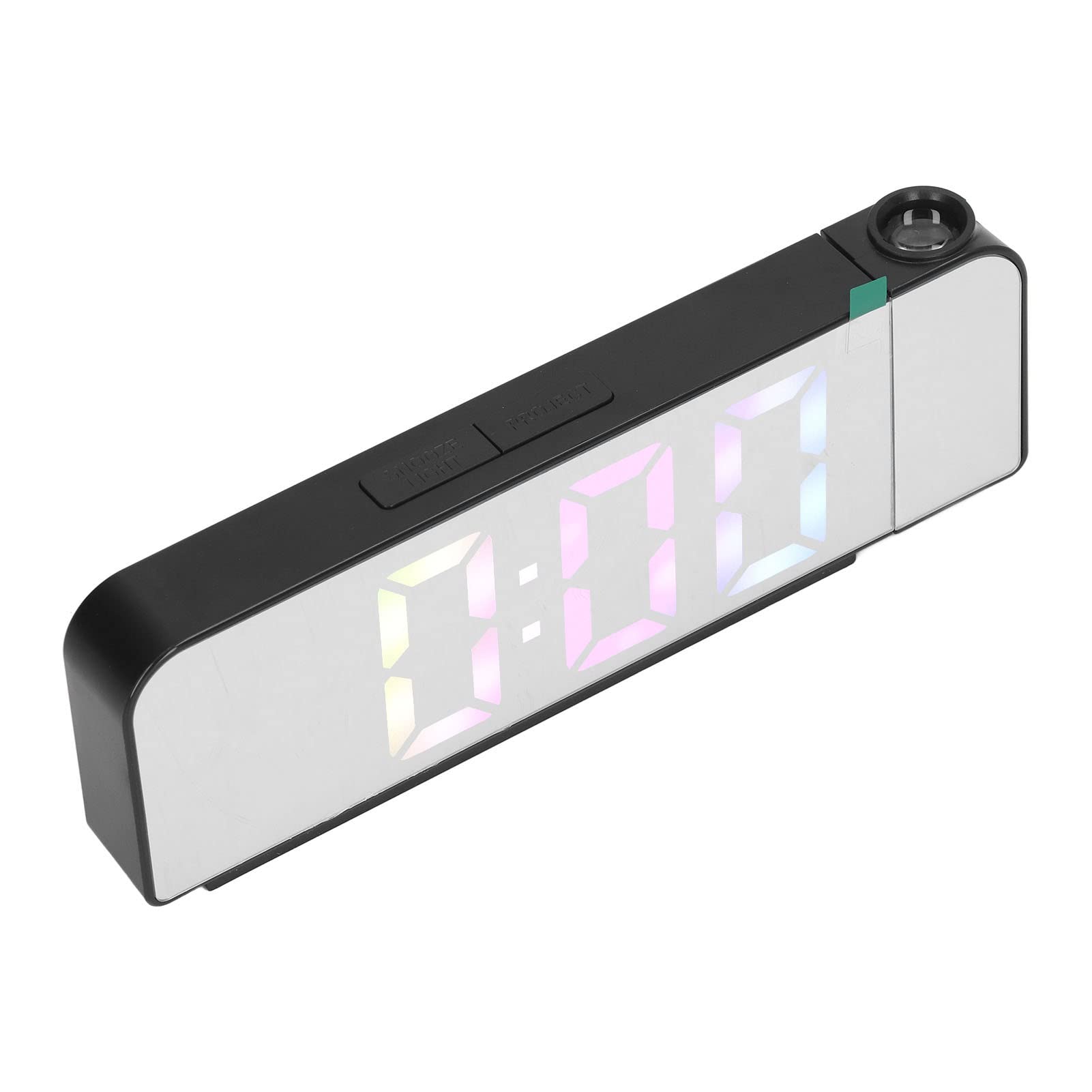 Naroote LED Alarm Clock, Brightness Adjustable LED Projection Clock for Bedroom