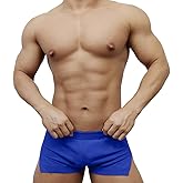 Mens 3" Inseam Running Shorts with Large Run Side Split
