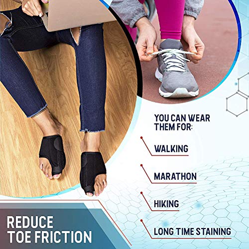 RAYNA GAMES Bunion Corrector and Bunion Relief - Orthopedic Bunion Splints Big Toe Straightener for Hallux Valgus - Elastic and Adjustable Turf Toe Brace Effective Treatment for Women and Men - Thumbnail 7