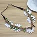 ReFaXi® Hippie Women Bohemian Floral White Daisy Flower Elastic Headband Headpieces for Festival Party