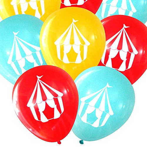 Nerdy Words Carnival Circus Tent Balloons (16 pcs) - //coolthings.us