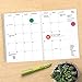 TF Publishing 19-4216A July 2018 - June 2019 Good Vibes Monthly Planner, 7.5 x 10.25