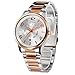 Women Easy Reader Date Expansion Watch Ladies Quartz Clock Female Bracelet Quartz Wrist Watch (Gold)