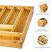Kealive Bamboo Drawer Organizer, Expandable Kitchen Utensils Drawer Organizer
