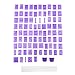 Wilton Cake Letter and Number Press Set, Use on Fondant or Buttercream Frosting, Ideal for Decorating Personalized Birthday Cakes, Includes 1 Holder, 2 Locks, and 85 Assorted Tiles, Purple