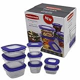Rubbermaid Premier Food Storage Containers, 16-Piece Set, Purple