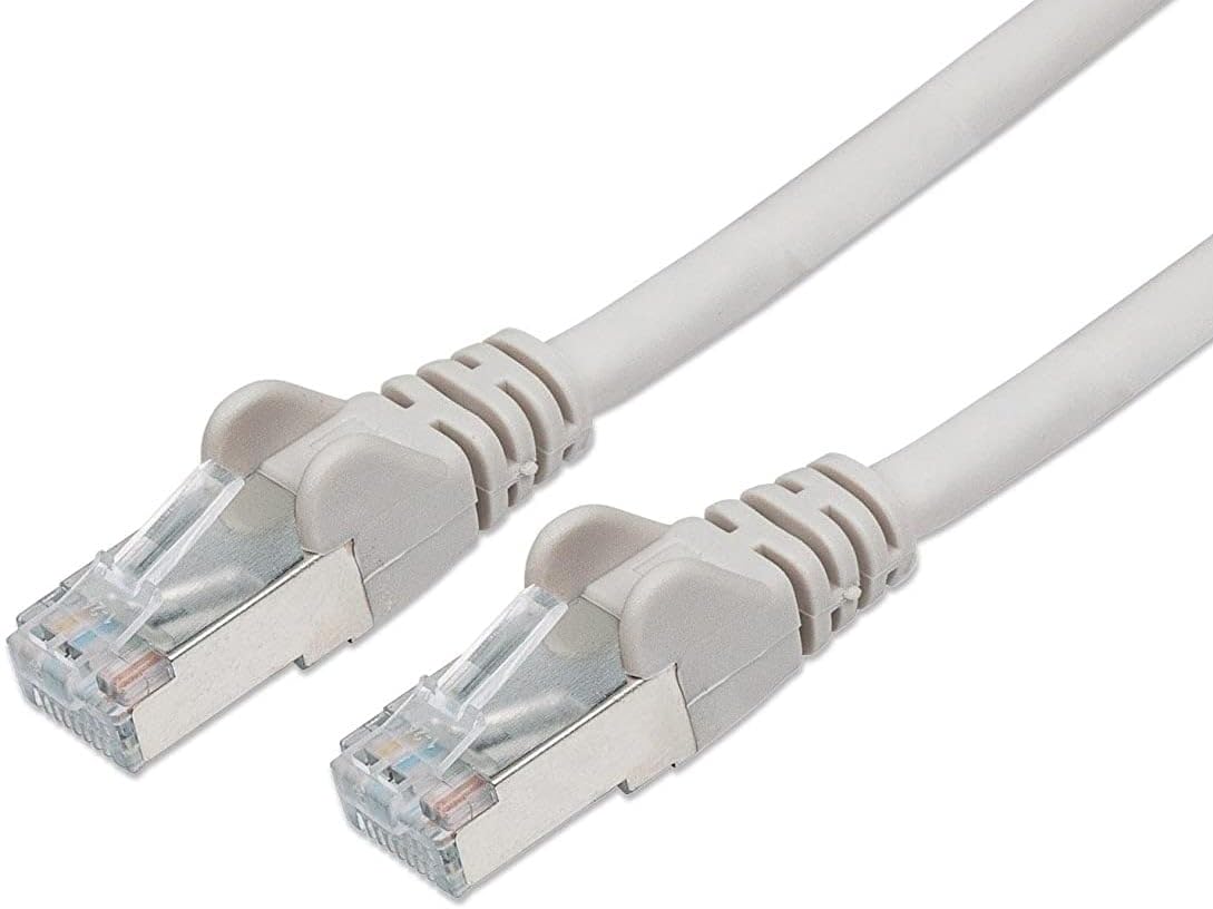 Intellinet Network Patch Cable, Cat6, 1m, Grey, Copper, S/FTP, LSOH / LSZH, PVC, RJ45, Gold Plated Contacts, Snagless, Booted, Polybag