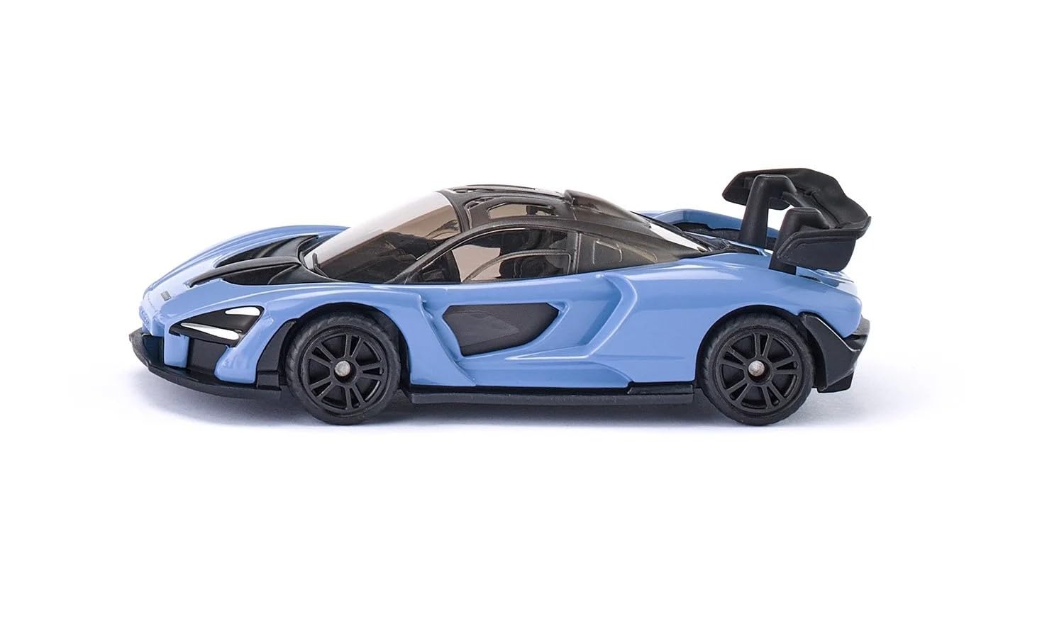 siku 1537, McLaren Senna Sportwagen, Metall/Kunststoff, Hellblau, Gummierte Reifen, Anhängerkupplung, Spielzeugauto für Kinder 7
