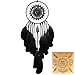 Urdeoms Black Dream Catchers for Bedroom Adults Boys Dream Catcher Wall Decor for Girls Crystals Boho Wall Hanging Decor Teens Room Decoration Festival Gifts Ideas(NO.16)