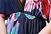 Wantdo Women's Deep V Neck Maxi Dress Boho Backless Casual Long Skirt Plus Size