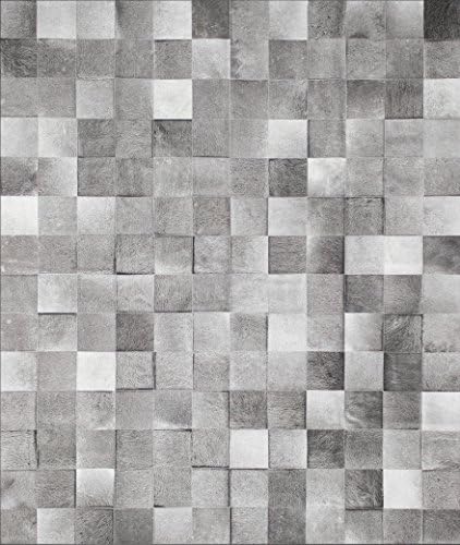 New Cowhide Rug Leather. Animal Skin Patchwork Area Carpet (4 X 6)