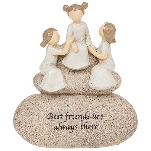 Angels Best friends are always there Sentimental Pebble Gift