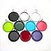 IGOGO Mixed Colors Flat Bottle Caps with Holes and Rings – 1 Inch Aluminum Bottle Cap Pendants for DIY Jewelry, Crafts, Keychains – 50 PCS