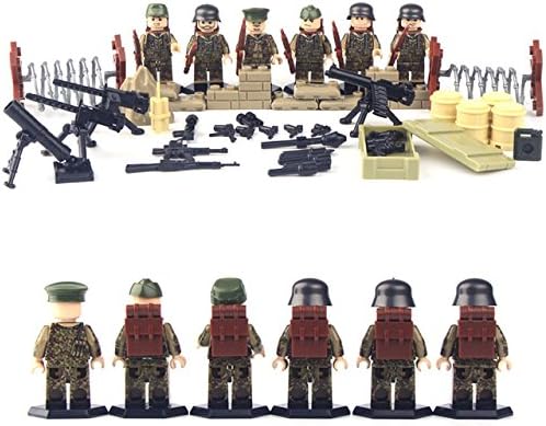 6 pcs/lot SWAT World War II commandos Military Building Blocks Sets Minifigures Legoed Compatible