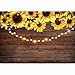 Funnytree 7X5FT Sunflower Wood Texture Backdrops for Photography Rustic Child Baby Shower Birthday Wedding Party Background Banner for Picture Photo Studio Photobooth Decoration