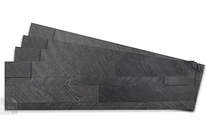 Tic Tac Tiles Peel and Stick Self Adhesive Removable Stick On Kitchen Backsplash Bathroom 3D Stone Tiles (12-Pack) (True Gray)