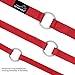Double Dog Leash Coupler, PETBABA 1-1.6FT Long Adjustable Training Dog Lead for 2 Dogs Black L