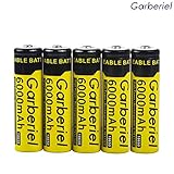 US Stock 5PCS 3.7V 6000mah Rechargeable 18650 Battery for LED Handheld Flashlights
