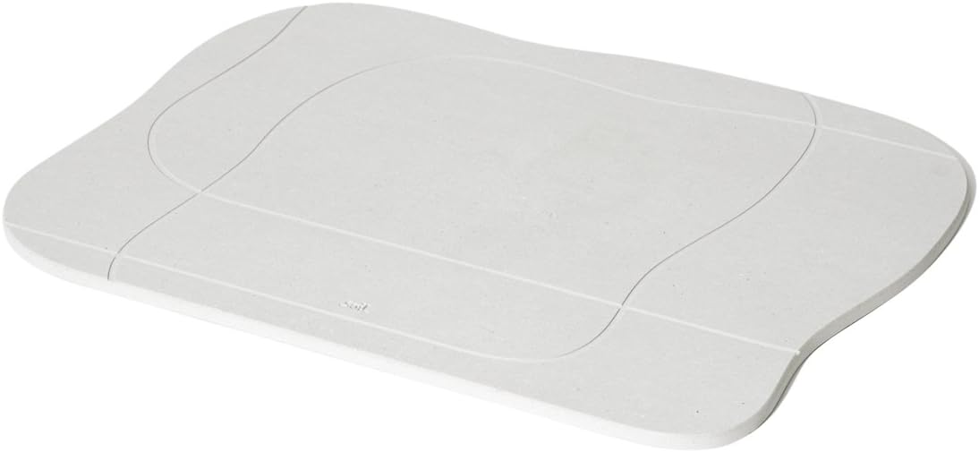 soil -Bathmat W22.6×D16.7×H0.37inch Aqua B254