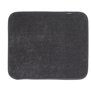 Brabantia Sink Side Afdruipmat Microvezel 47 x 40 cm – Dark Grey