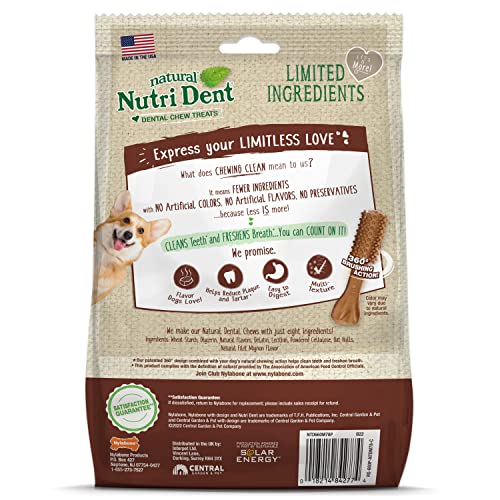 Nylabone Nutri Dent Dog Dental Treats Natural Dog Teeth Cleaning