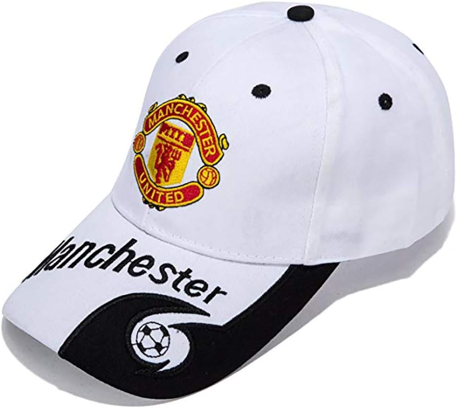 Manchester United -Embroidered Adjustable Baseball Cap New Season Color White