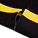 HOMEYEE Women's Voguish Colorblock Stripe Pencil Dress B275 (L, Yellow + White + Black)
